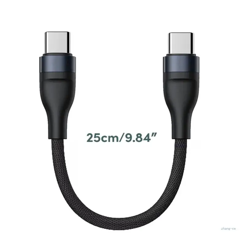 M5TD 66W USB C Short Cable 25CM for Fast Charging and Data Transfer 480Mbps