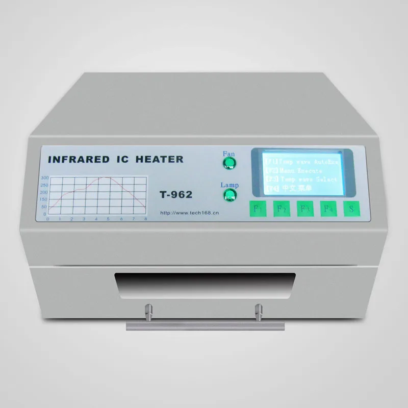 

800w intelligent fully automatic reflow type small PCB/Lamp bead,/double panel welding machine T-962