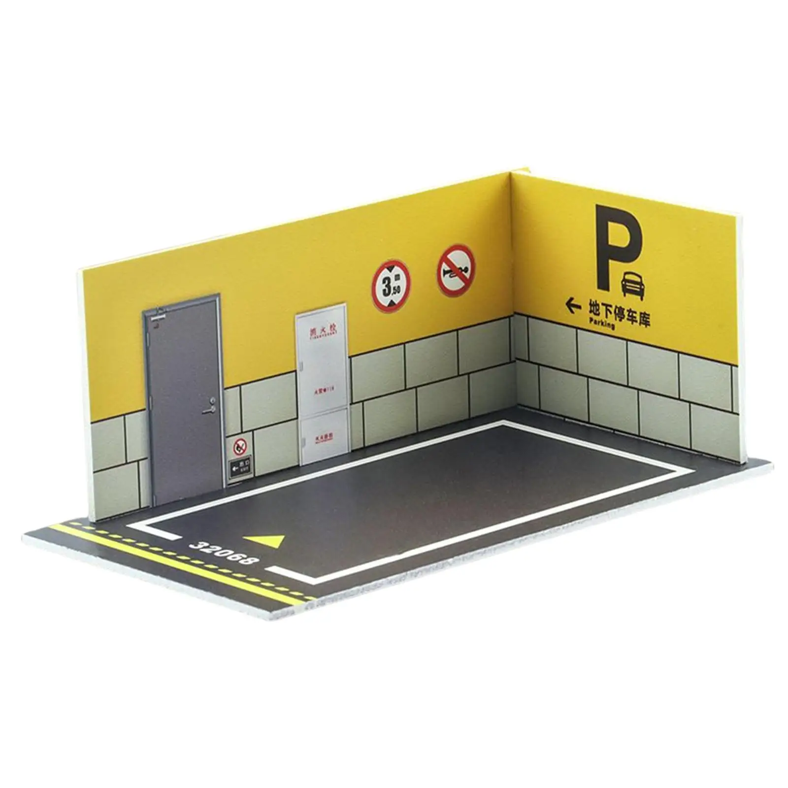 1/32 Scale Parking Lot Underground Garage for Diecast Car Model Diorama