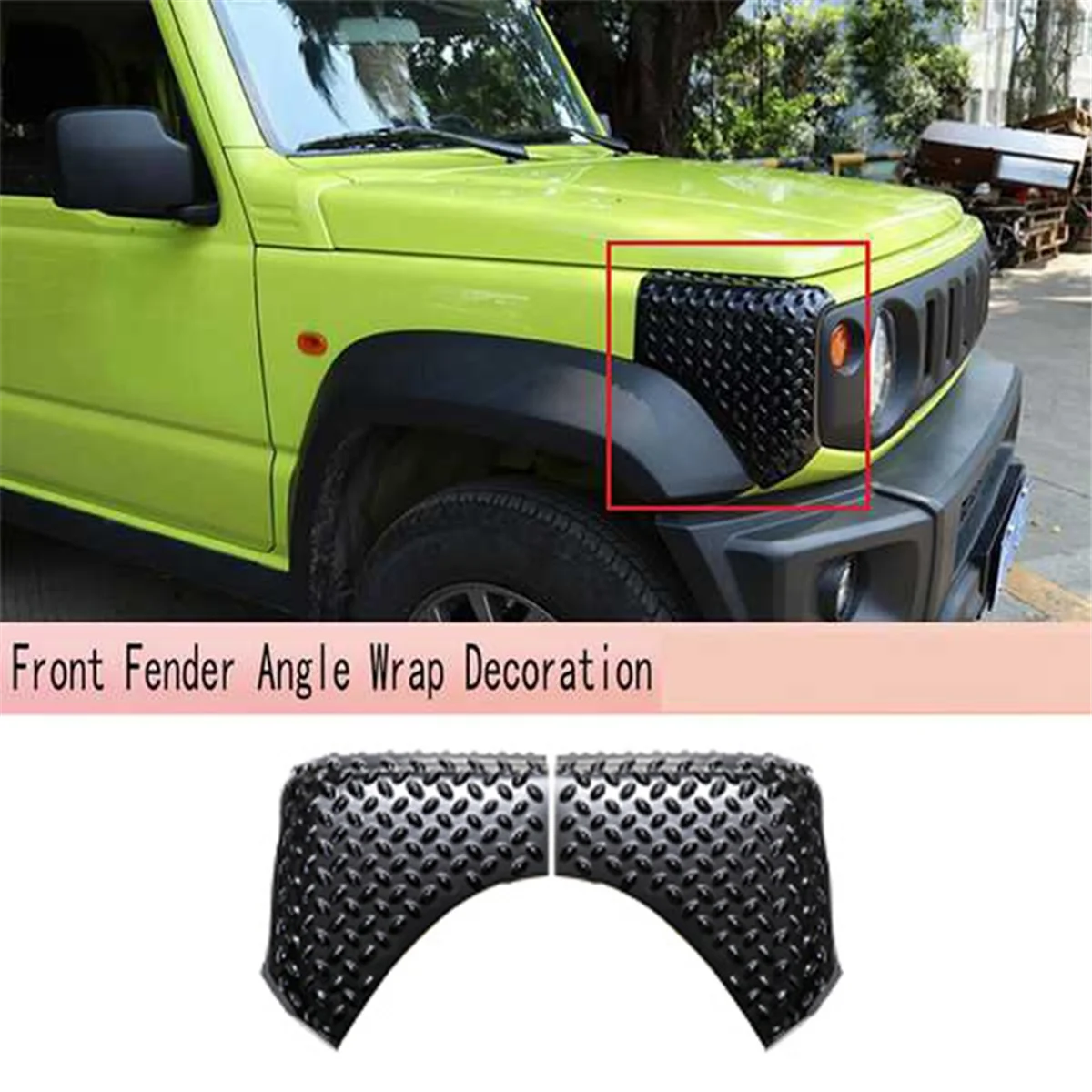 4 Pcs Car Rear Fender Tailgate Angle Wrap Decoration Guard Cover for Suzuki Jimny 2019+ Car Decoration Parts