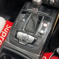 Carbon Fiber for Audi A7 2009-2018 Car Film Interior Stickers Center Console Gear Dashboard Air Door Handle Lift Panel
