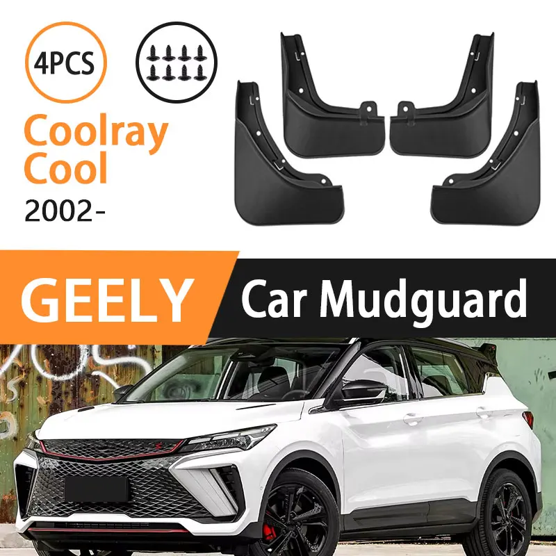 

4PCS Mudflaps For GEELY Coolray Cool 2022 2023 2024 2025 Mudguard Guard Fender Wheel Protector Auto Accessories Waterproof