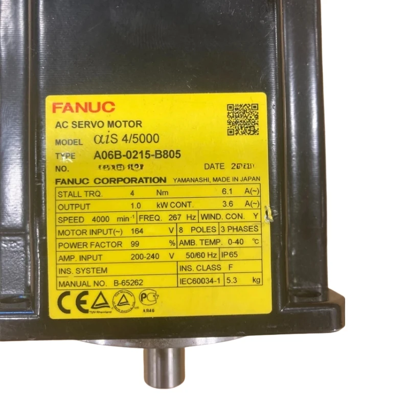 

Серводвигатель Fanuc A06B-0215-B805, протестирован, исправен, срочная доставка