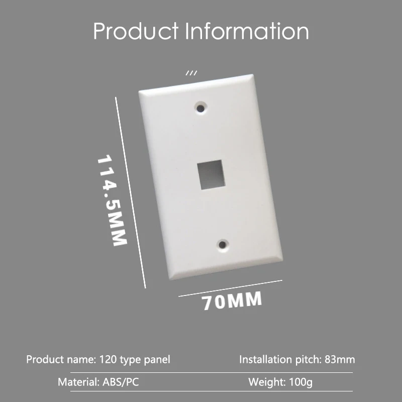 YW1 series- 1 2 3 4 6 porty vývod HDMI CAT3 TEL cat5e CAT6 LAN sit' TV satelit USB datový zdvihák keystone DIY scoket panel