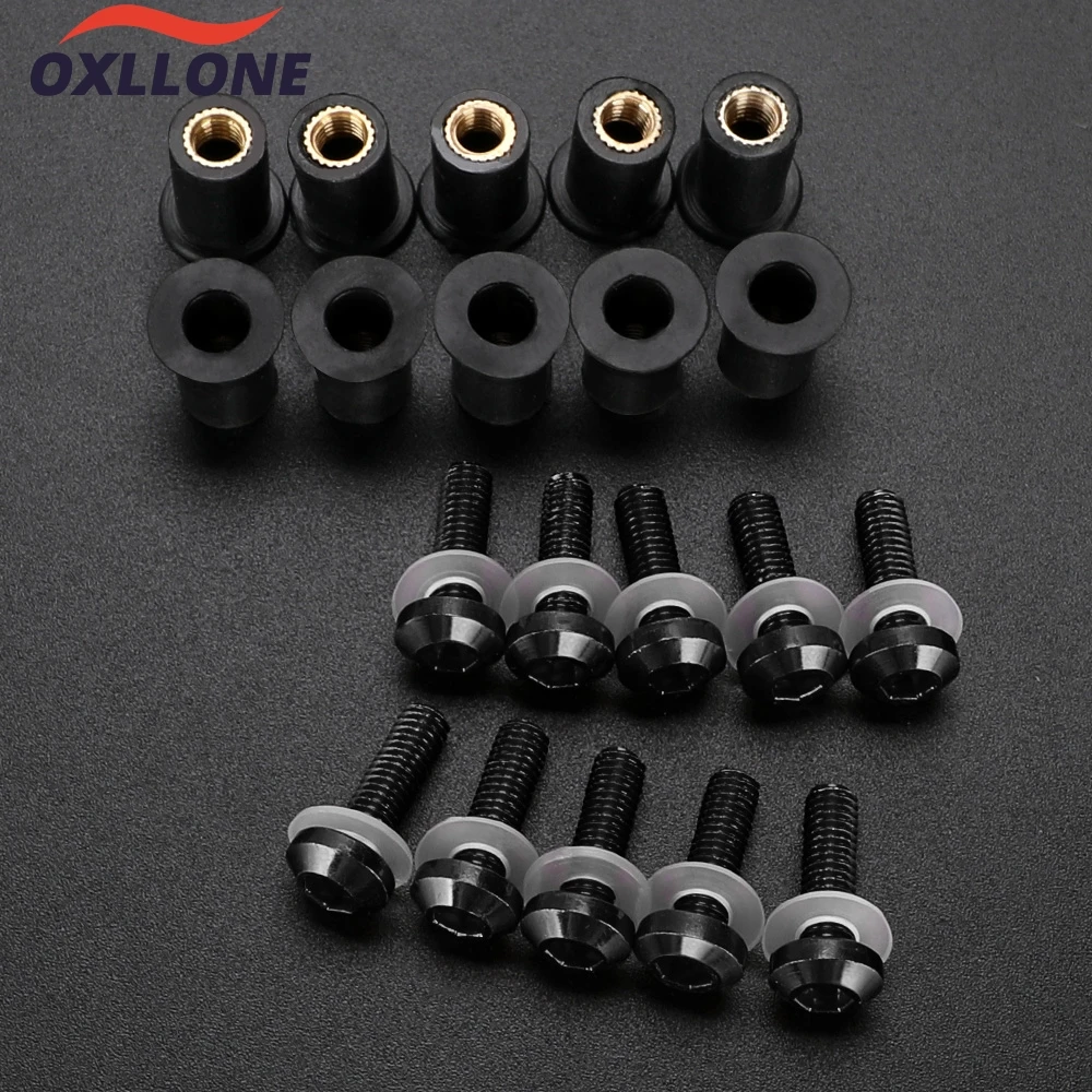 الزجاج الأمامي المسمار لياماها YZFR6 YZFR3 YZFR1 YZF R7 YZF R15 R25 R125 R1 600R R1M R1S YZF600R 10 قطعة مسامير الزجاج الأمامي هدية أطقم #2