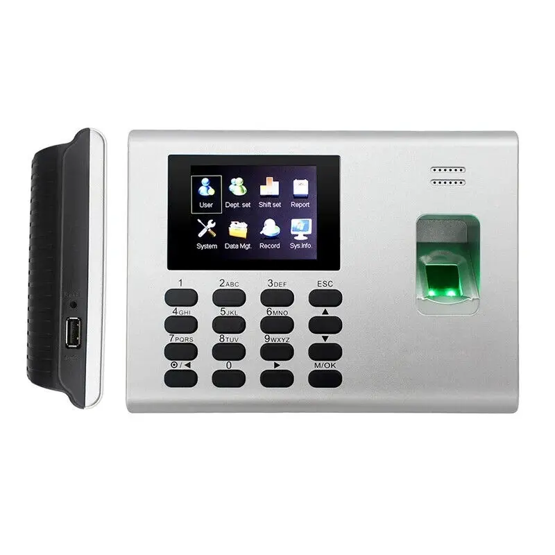 Intelligent Fingerprint Time Attendance System Employee  Fingerprint Time Clock Machine With Built In Battery