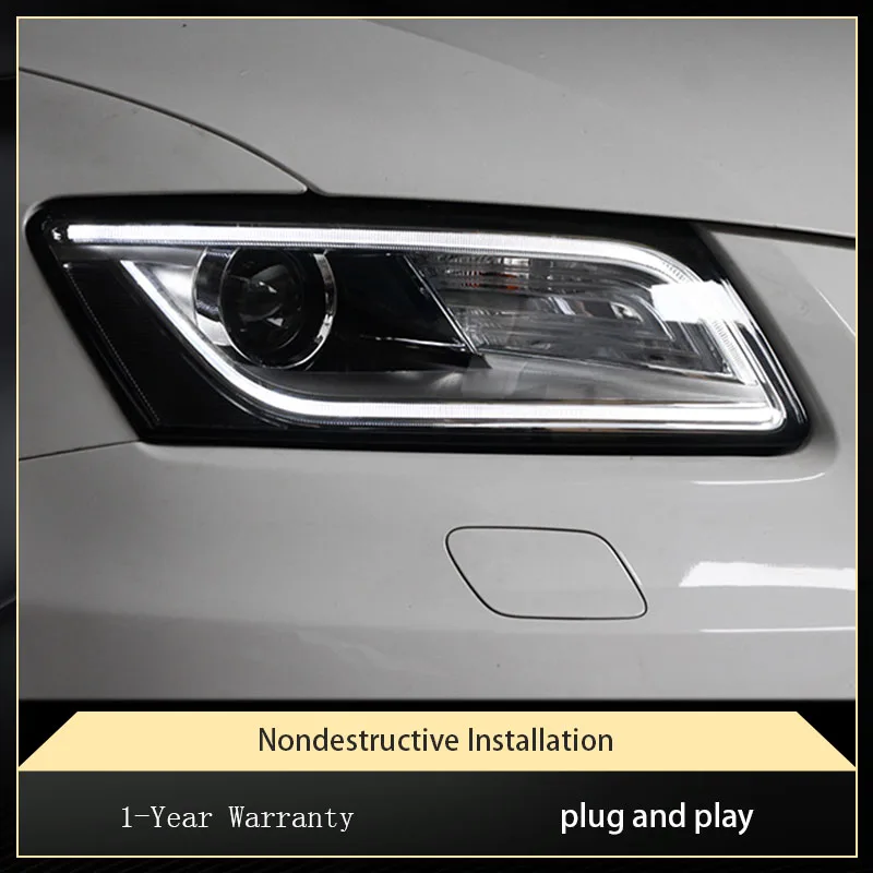 

Front Lights For Audi Q5 2008-2018 Headlight Upgrade LED DRL Modification Q5L Head Lamp Automotive Highlight Tool Accessories