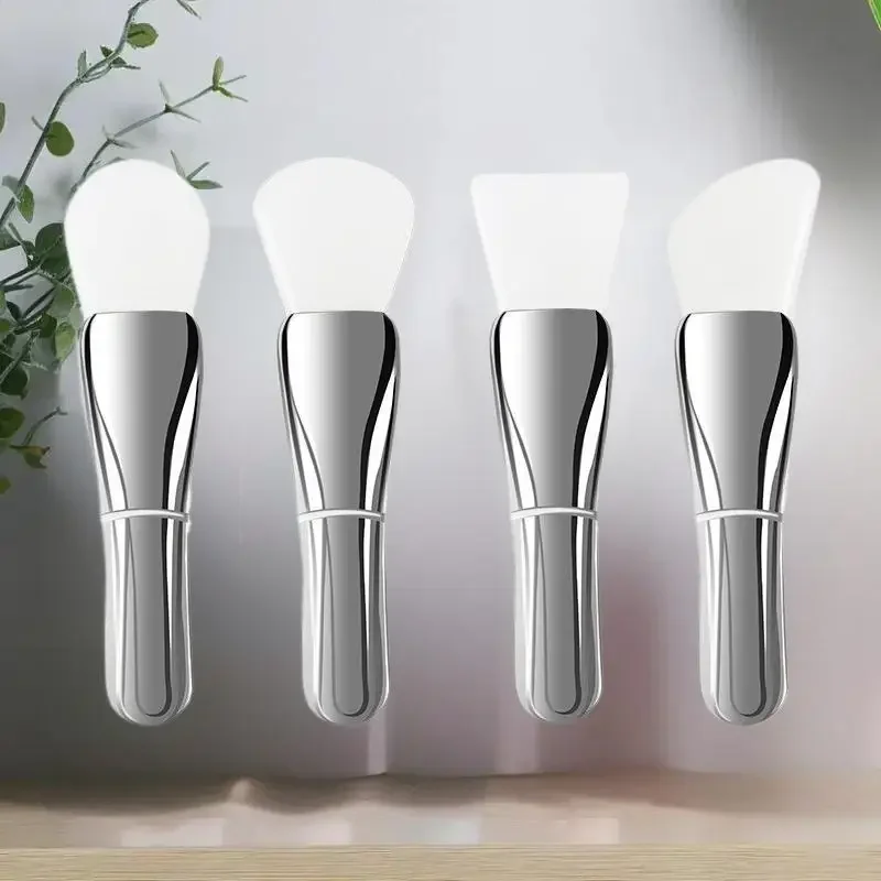 Cepillo aplicador de máscara Diy de silicona, cepillo de maquillaje refrescante para salón de belleza, cepillo de cabeza suave, espátula de maquillaje de belleza, herramienta de belleza Facial