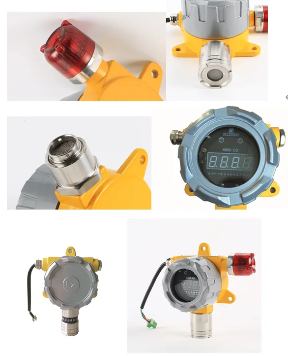 Explosion-proof K800 fixed gas detector with solenoid valve