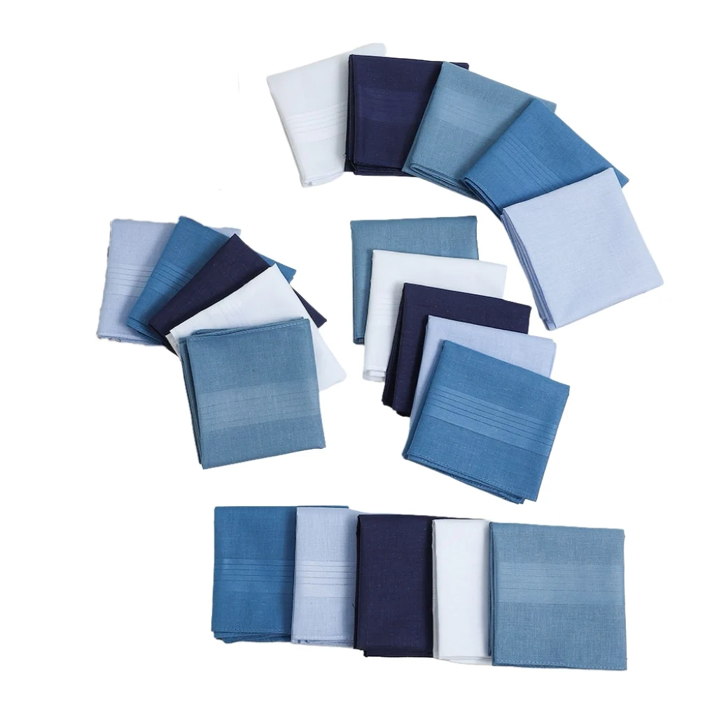 10 confezioni di fazzoletti da uomo in puro cotone, fazzoletti di cotone morbidi e confortevoli, souvenir dello sposo della stagione nuziale, asciugamani per pantaloni da tasca con patta