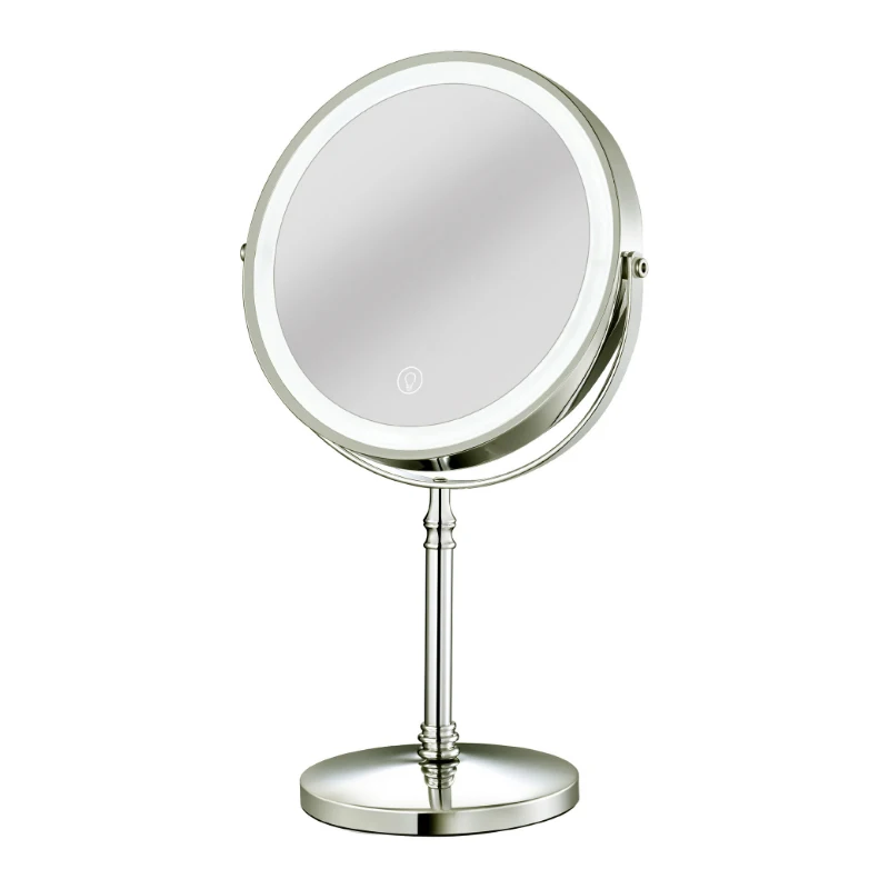 Lighted Makeup Mirror 10x Magnification 8 Inch Double Sidedechargeable Vanity Mirror Cosmetic Mirror With Touch Control Mirror