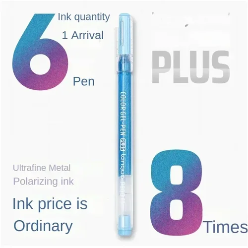 Imagen 2 del producto LANGUO 228/4 colores efectos de brillo 1,0mm/0,5mm pluma de Gel de gran capacidad estudiantes escritura pluma pintura útiles escolares papelería