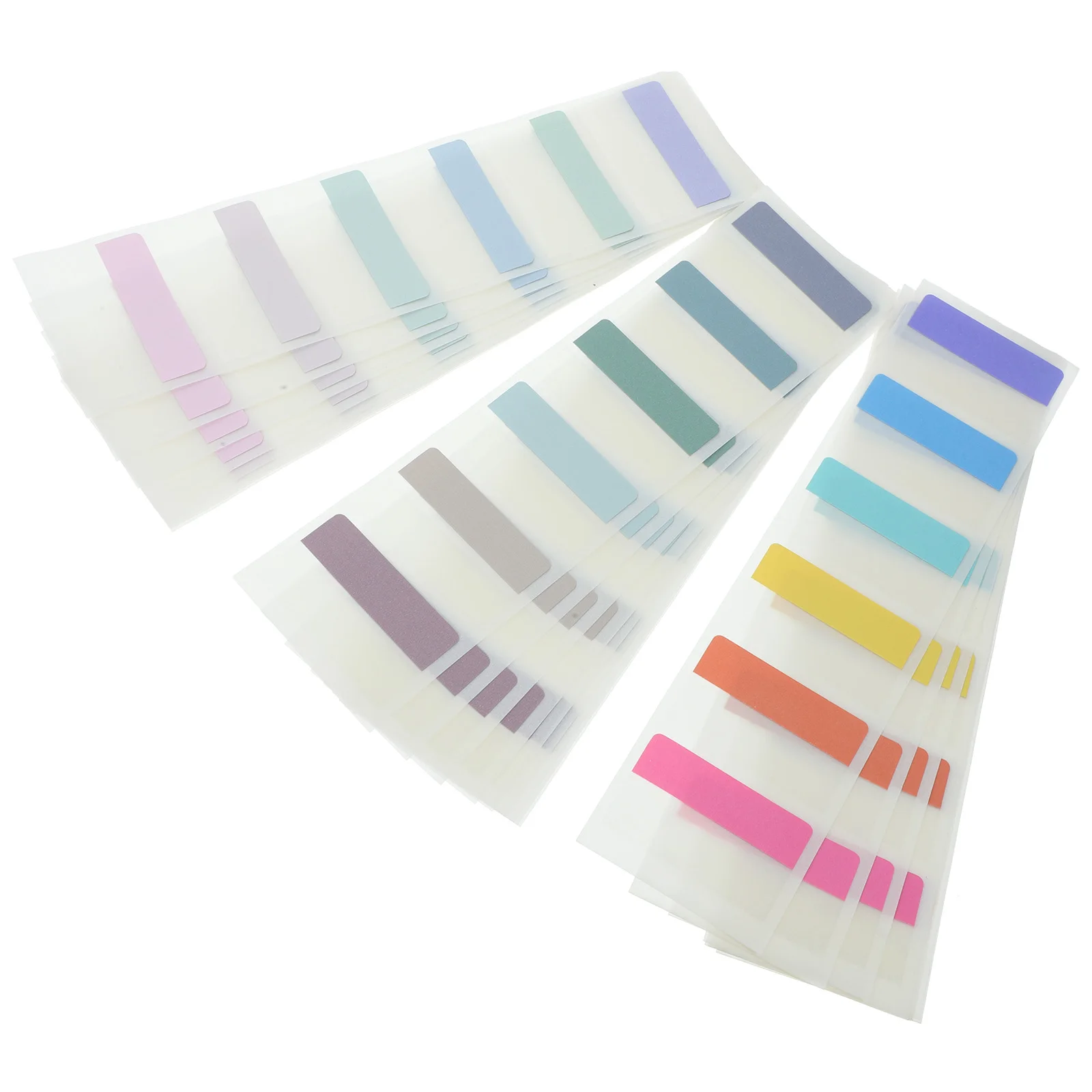 180pcs Copper Plate Stickers Transparent Colorful Book Tabs Reading Practical Page Markers Notebook Folder Pastel Student