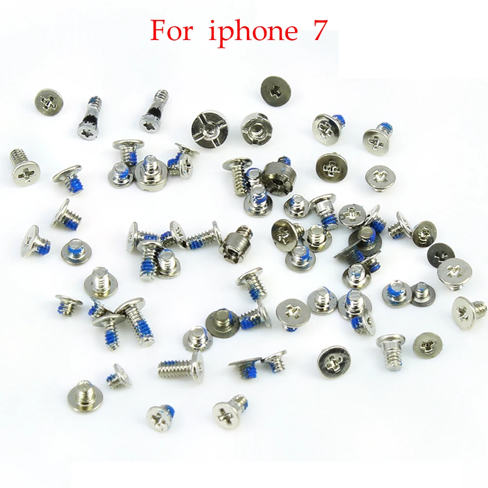 Full Screw Set For iPhone X XS Max XR Repair Bolt Complete Kit Replacement Repair Parts For  Tails Screw For 4/5/6/7/8P Max