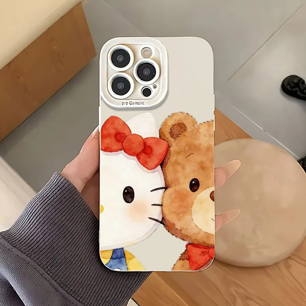 Hello Kitty Couple Phone Case For Samsung Galaxy S26 Ultra S25 S24 S23 S22 Plus Ultra FE A56 A55 A54 A53 A36 A35 Soft TPU Cover