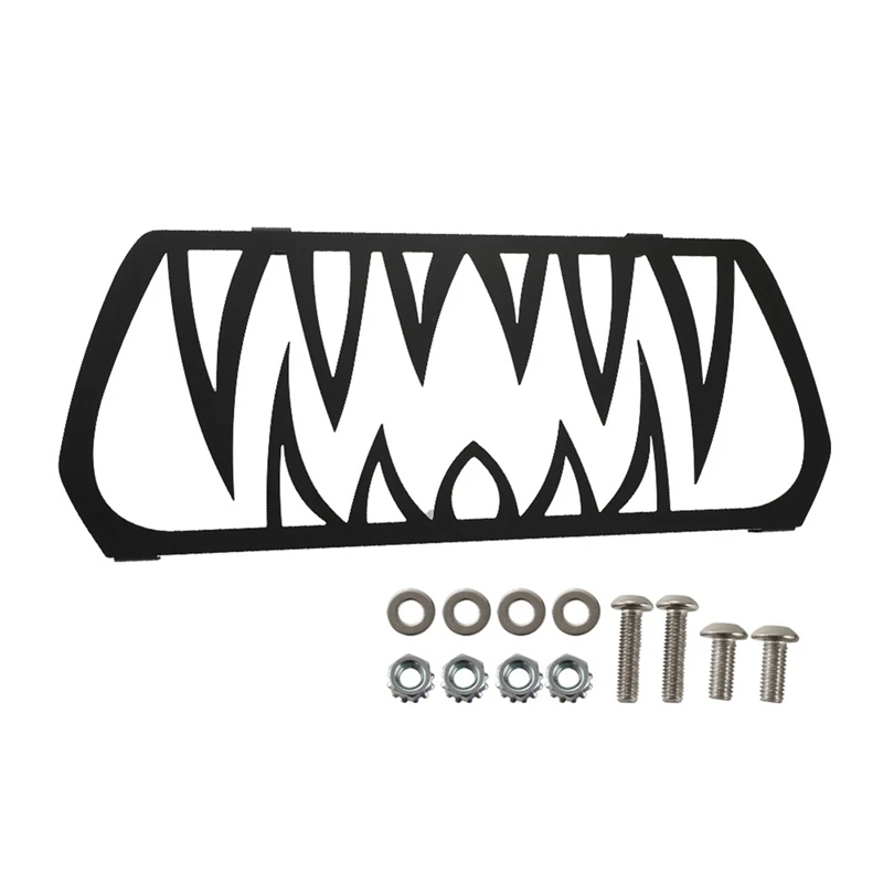 Motorcycle Front Grill Teeth Insert For Can-Am Ryker 600/900/Rally/Sport Accessories, Aluminum Grilles Mesh Set