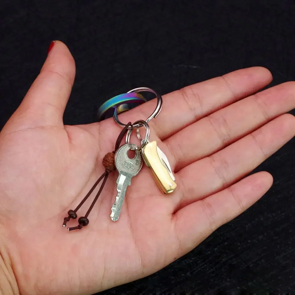 سكين صغير قابل للطي الجلد مقشرة الفولاذ المقاوم للصدأ التقشير الكرتون فتاحة المفاتيح المحمولة اكسبرس فتح سكين أداة الدفاع عن النفس #6