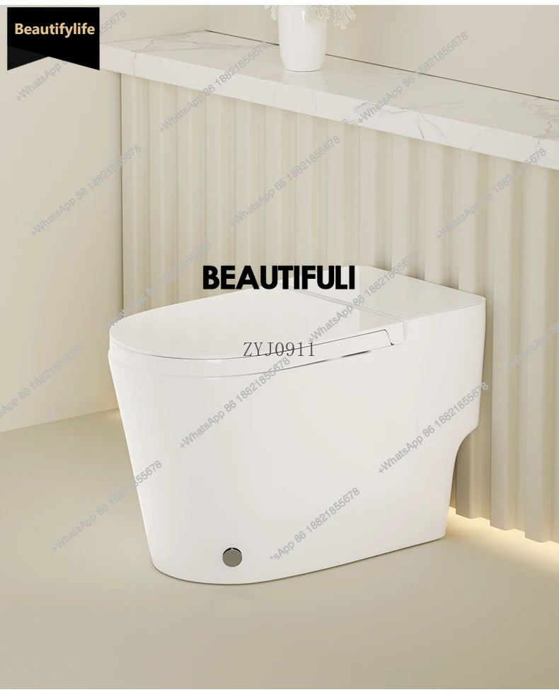 

B567 No plug-in, no water pressure limit, super vortex siphon, large pipe, kick flush toilet