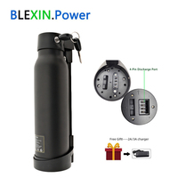 36V 10.5Ah Water Bottle E-Bike Li-ion Battery 36Volt for PVY Z20 Max Electric Bike Downtube batteries 250W 350W 500W Motor