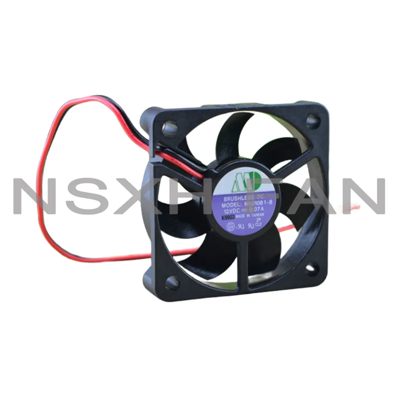 N5010B1-8-ventilador de refrigeración Original, 5CM, 5010, 12V, 0.07A, 2 cables, nuevo