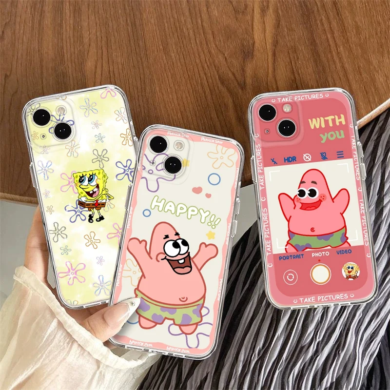 S-SpongeBob S-SquarePants Soft Case for LG K71 K8 Plus K9 Lite Q510 K92 Q92 Stylo 6 7 V40 V50 V60  G9 X4 Q61 Q60