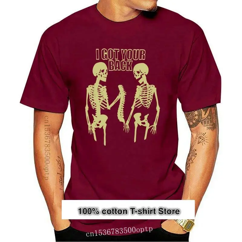 

New I Got Your Back Skeleton Glows In Dark Xxl Mens T Shirt Anime T-shirt Men Harajuku