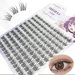 Extensiones de pestañas postizas de visón, pestañas 3D rusas naturales, individuales, herramienta de maquillaje, venta al por mayor, 120 paquetes, 1 caja