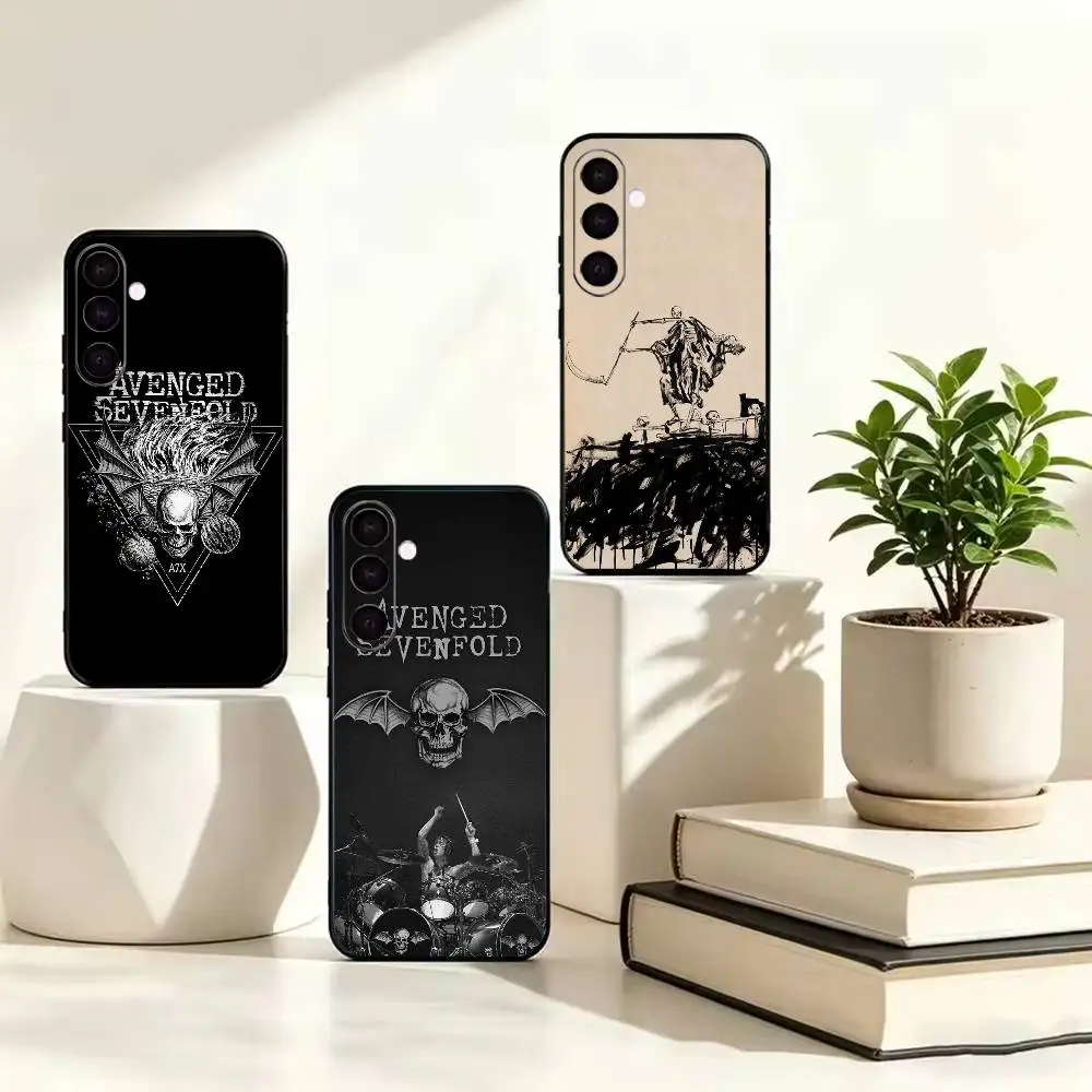 A-Avenged Sevenfold  Black Soft Silicone Phone Case For Samsung Galaxy A73 A72 A71 A70 A53 A52 A51
