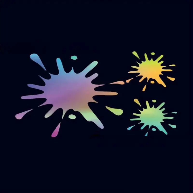 Reflective Car Stickers Stains Ink Stains Blot Personality Creative Funny Stickers Graffiti Style Motorcycle Sticker image 3