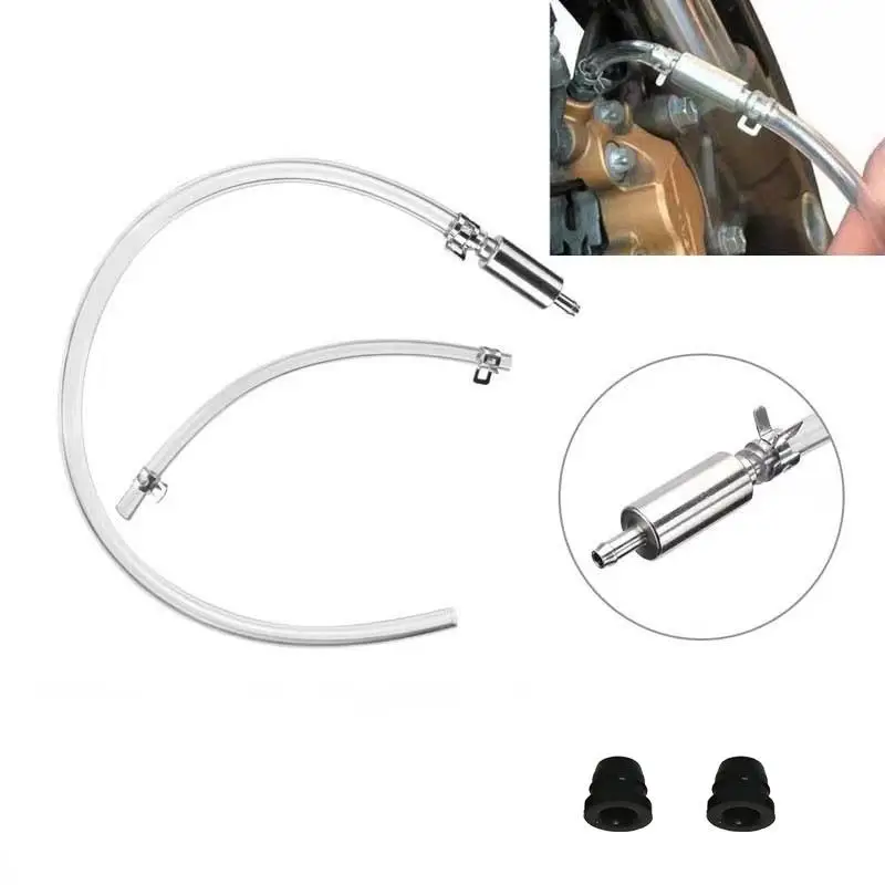 Hot Motorcycle Brake Bleeder Hose Hydraulic Brake Caliper Oil Bleed Tool Kit For Motorbike Scooter ATV Brake System Maintenance