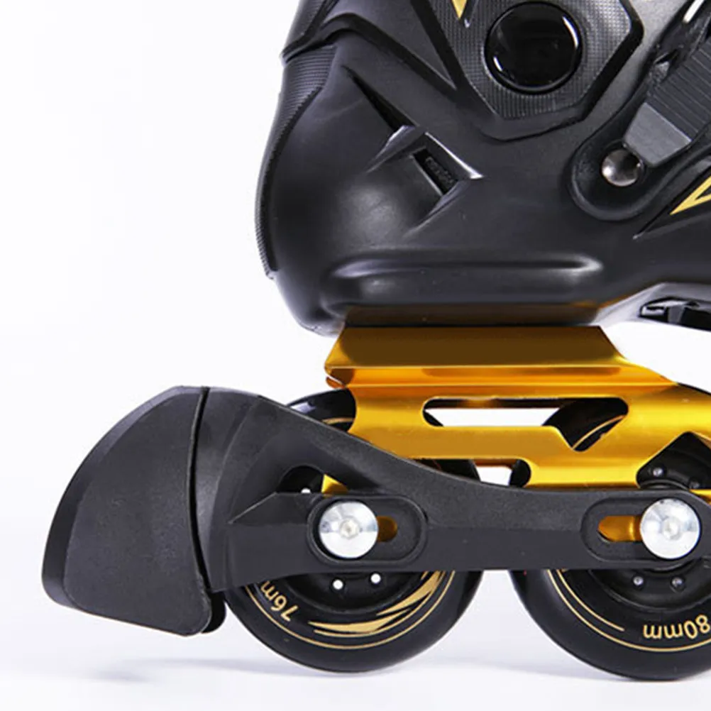 

Universal Inline Skating Brake Pad Safety Stopper Block For Freestyle Skates Non-Slip Plastic Replacement Parts Black