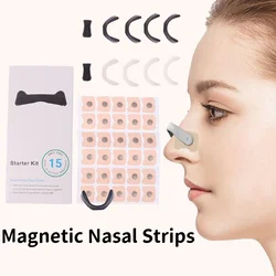 1set Nasal Breathing Dilators Magnetic Nasal Strips Increase Air Intake Improve Sleep Quality Reduce Snoring