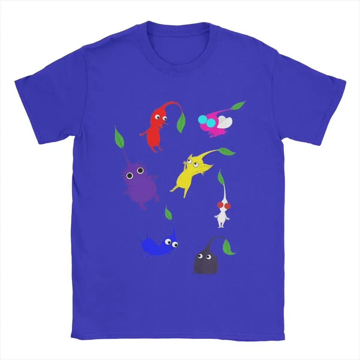 Short Sleeve Tees Gift Idea Clothes Novelty Pikmin T-Shirts Men Crewneck Pure Cotton T Shirts men clothing oversized summer tops