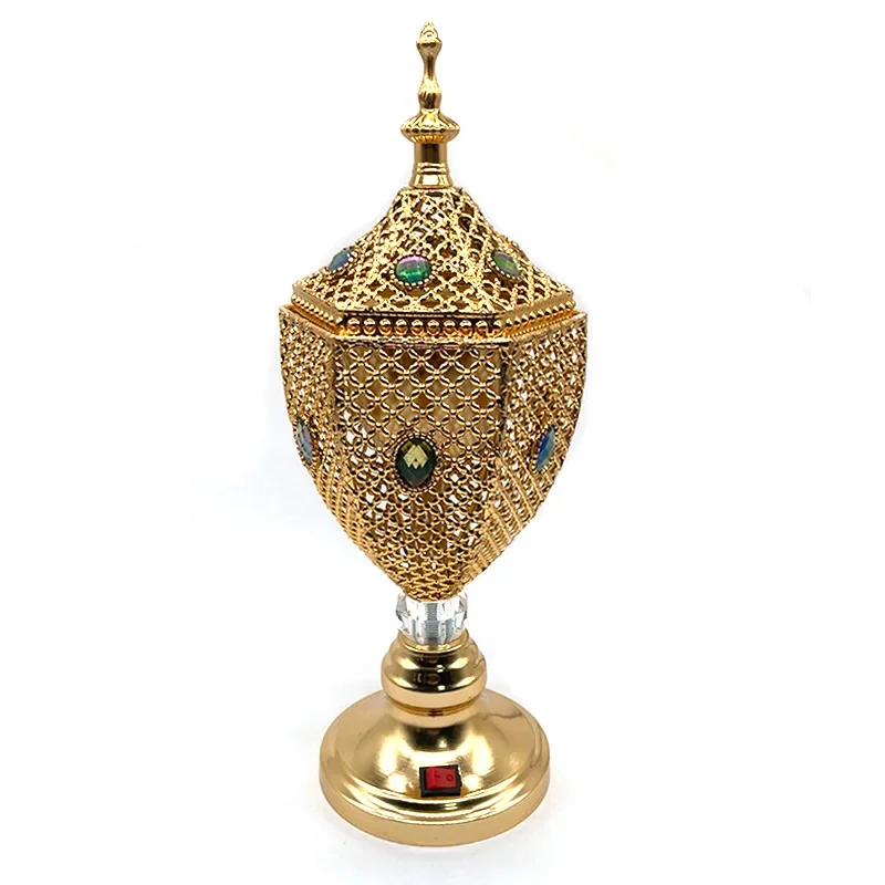 Arabian electric incense Frankincense Metal Burners  Luxury Sandalwood Sticks Cones Censer Home Decor ornaments