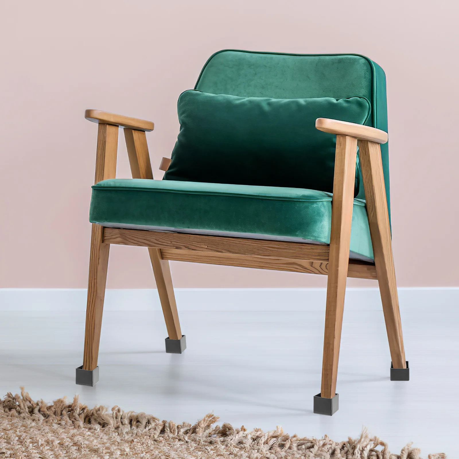 

12Pcs Durable Square Chair Leg Floor Protectors Furniture Pads for Hardwood Floors Non-Slip Table Sofa Feet Chair Pads