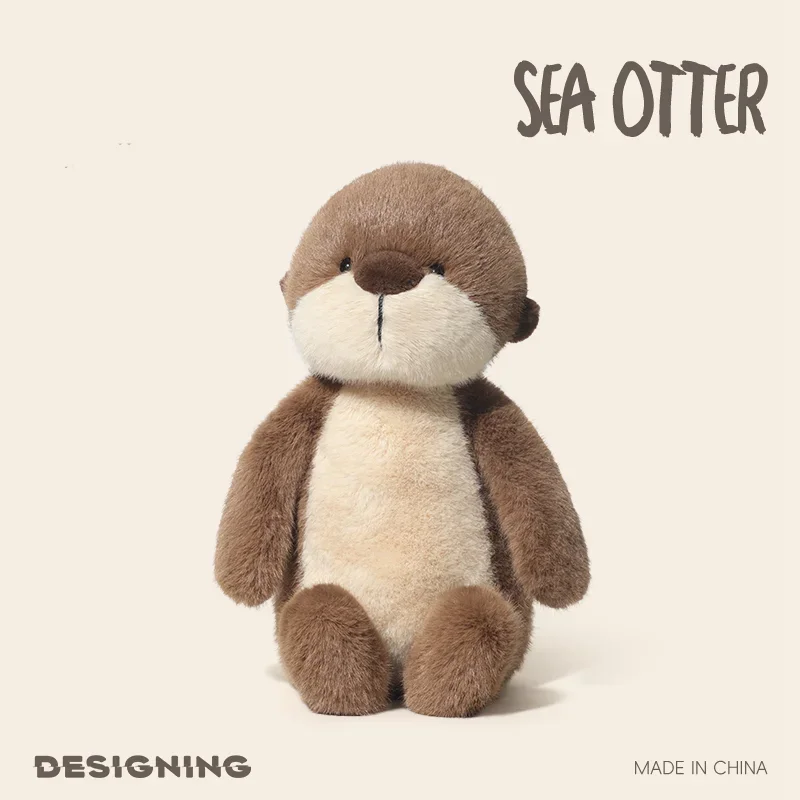

36CM Cartoon Ocean Animal Doll Cute Sea Otter Plush Doll Warm Companion Doll Gift for Girlfriend