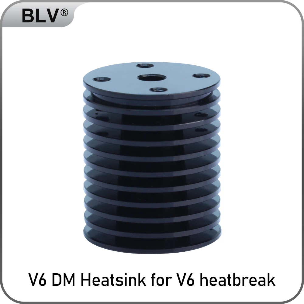 

BLV® V6DM Heatsink Compatible with V6 heatbreak threaded M7x1mm V6 Heat block FOR VORON 3D Printer CHC Kit CHC Pro