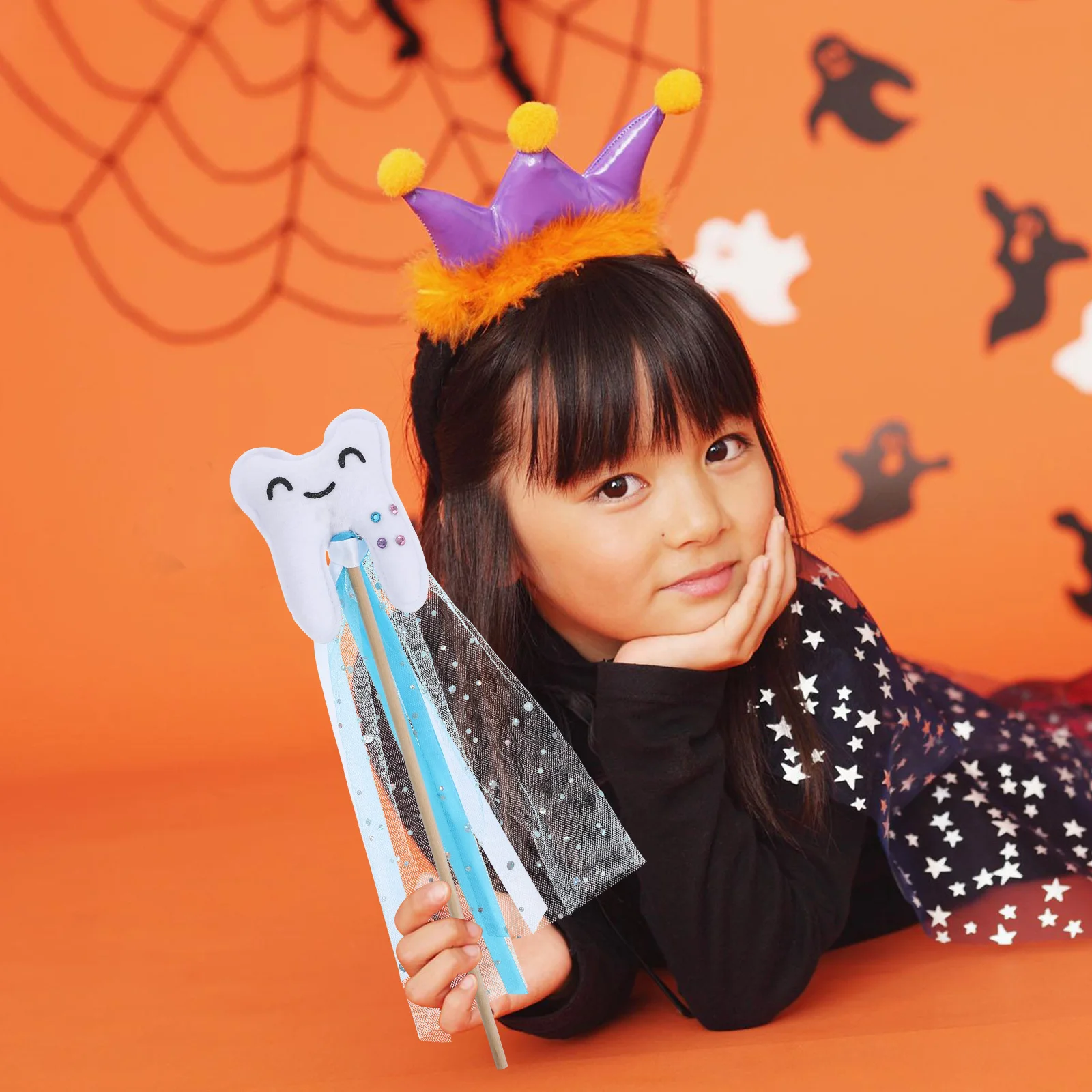 Varinha de fada novidade princesa casamento dentes vara adereços traje de fadas prop crianças cosplay palco desempenho