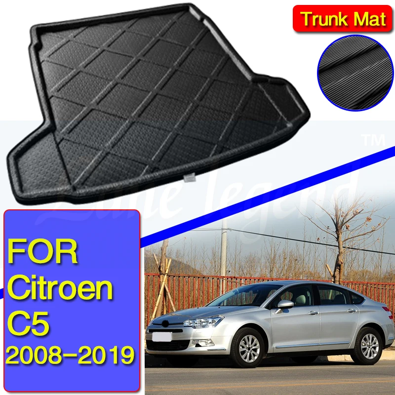 

Car Tray Boot Liner Cargo Rear Trunk Cover Matt Mat Boot Liner Floor Carpet Mud Non-slip For Citroen C5 2008-2019 Rear Trunk Mat