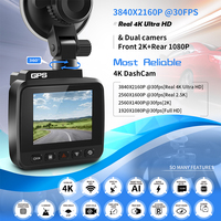 NOYAFA V53 4K+1080P Full HD Dashcam With GPS WiFi  GPS Wi-Fi 170° Wide Angle Night Vision Dual Lens Car camera
