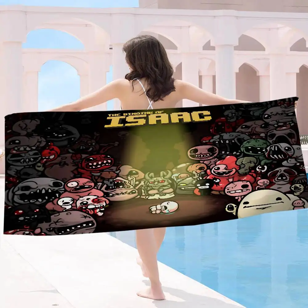 Hot Game The Binding Of Isaac Bath Towel Microfiber Soft Water Absorbing Breathable For Girl Kids Decorative Cartoon Beach Towel