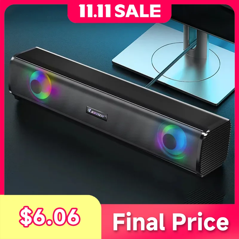 

S8-01 Wired Speaker Computer Audio Multimedia LED Strong Bass Colorful Lighting Desktop Gaming Audio Speaker ﻿