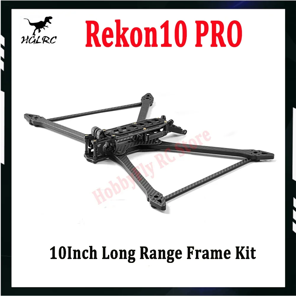 

HGLRC Rekon10 PRO LR 455mm 10inch 3K Carbon Fiber Frame Kit for FPV Freestyle 10inch Long Range LR10 Drones DIY Parts