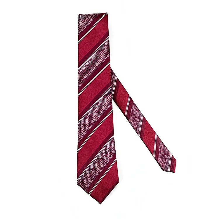 

New Tie Stripe Pattern Polyester Tie Fashionable and Versatile 8cm Hand Tie