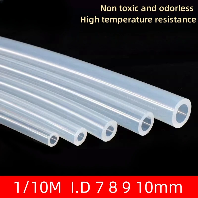 1~10M 7 8 9 10mm Food Grade Silicone Rubber Hoses Transparent Silicone Tube Garden Hose Aquarium Flexible Nontoxic Silicone Tube