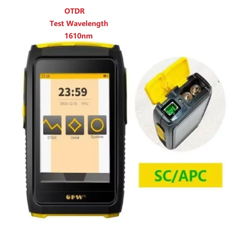 NEW OFW  Active Fiber Live Tester 1610nm 20dB Optic Reflector Optical Reflectometer Touch Screen OPM VFL iOLA