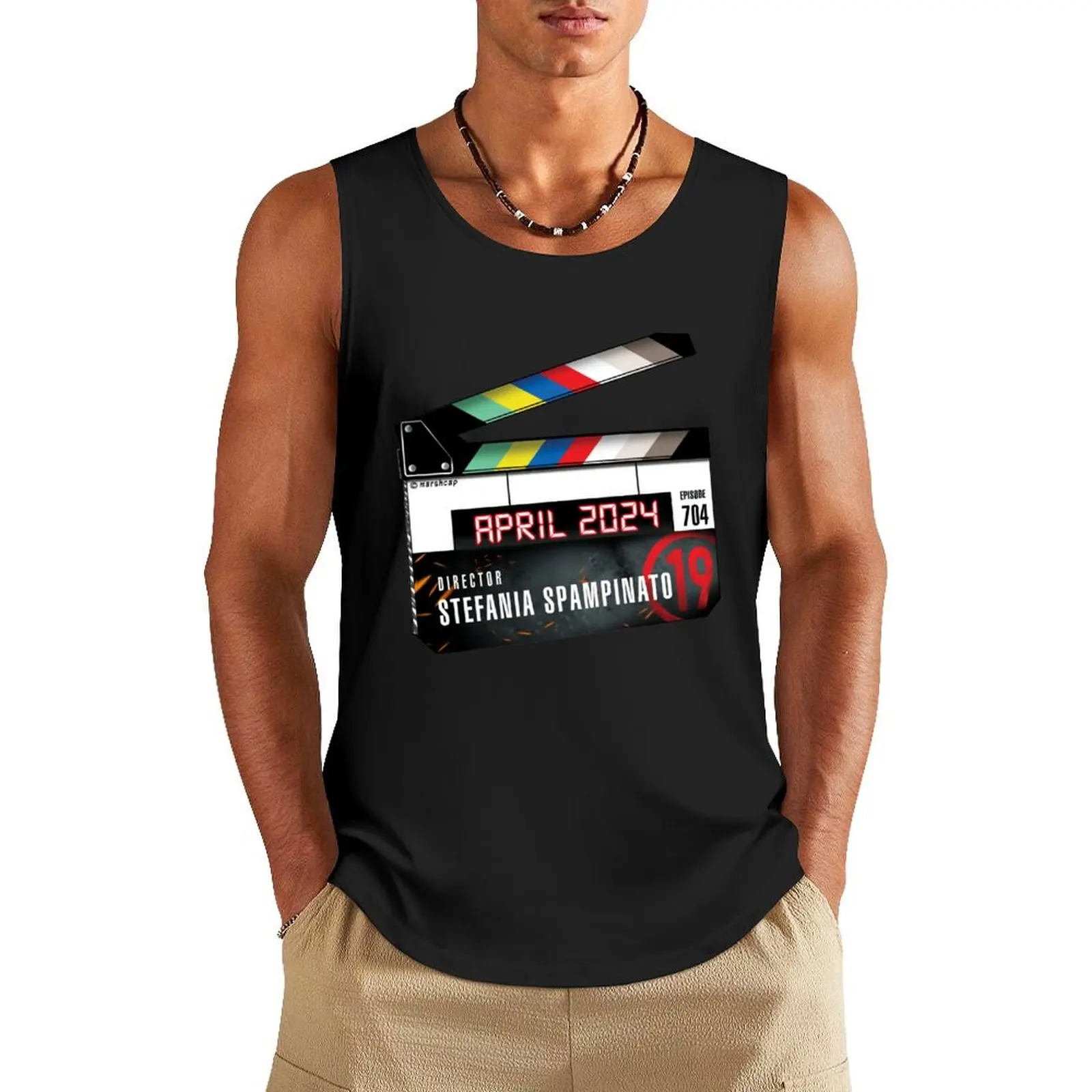 Director Stefania Spampinato Clapperboard Tank Top anime gym accessories man