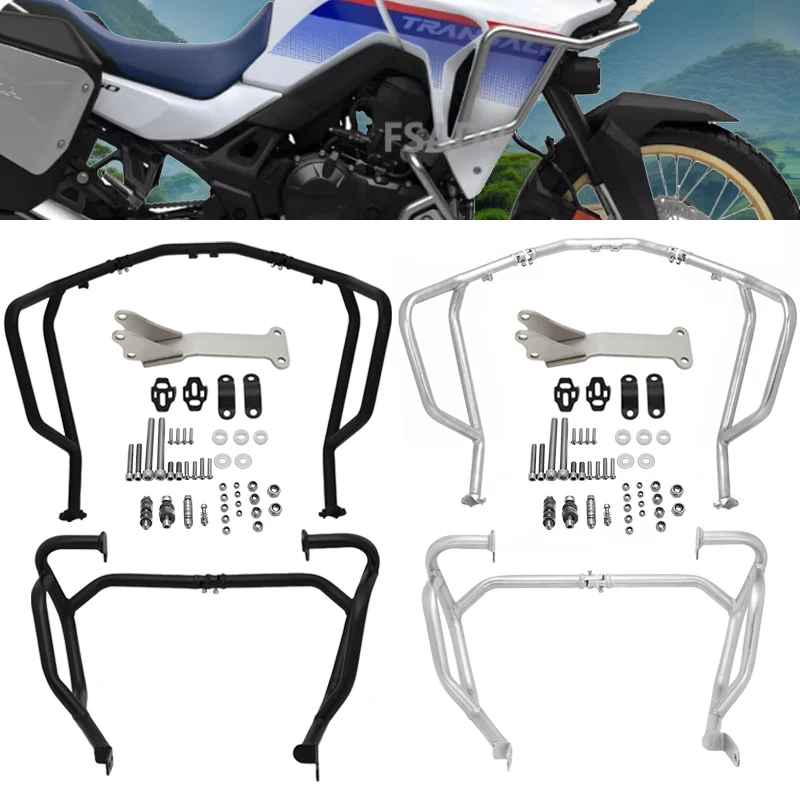 

2024 UPPER&LOWER Fairing Frame Protection Bar Engine Protector Crash Bar For Honda XL750 TRANSALP xl 750 Transalp 750 2023