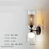 북유럽 다리미 그물 유리 벽 램프, 모던 LED 벽 조명, 호텔 카페 상점 복도 머리맡, 크리에이티브 더블 헤드 조명, 홈 장식 6