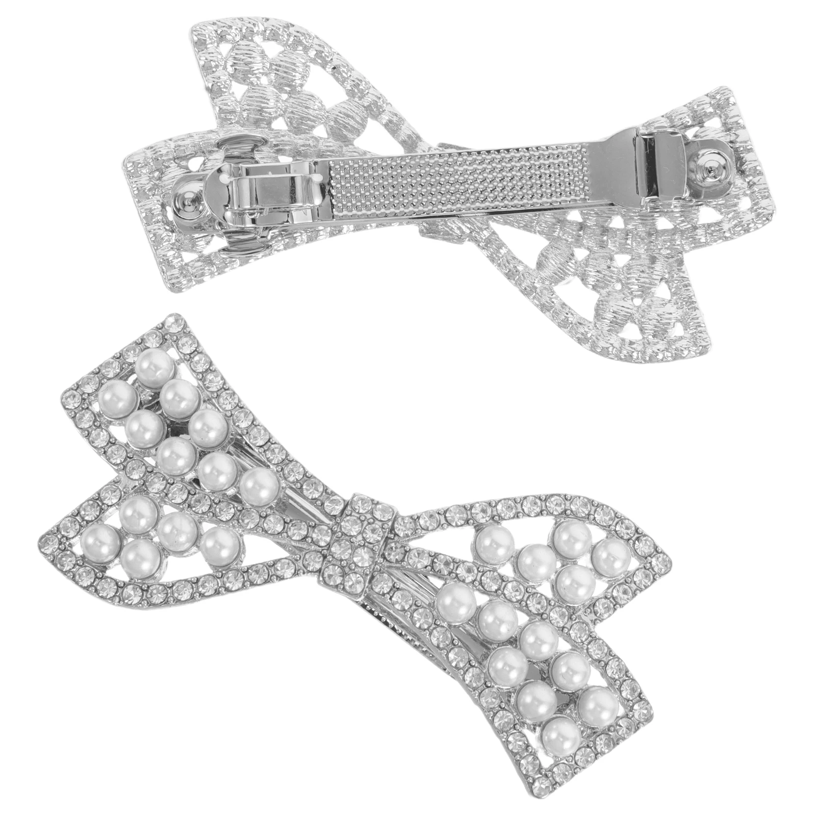 

2pcs Irregular Rhinestone Clips Unique Crystal Accessories Durable Non-Slip Bridal Hairpins Elegant Formal Event Hairstyle Combs